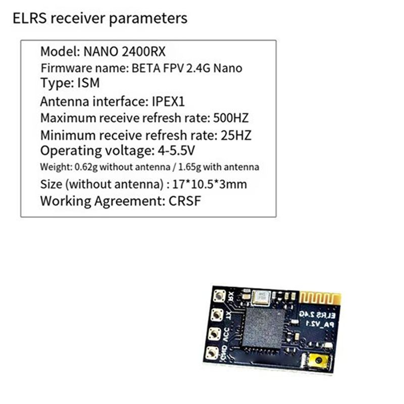 Fpv Drone Antenna - Récepteur ELRS 2.4Ghz CYGJ-10PCS NANO Expresslrs