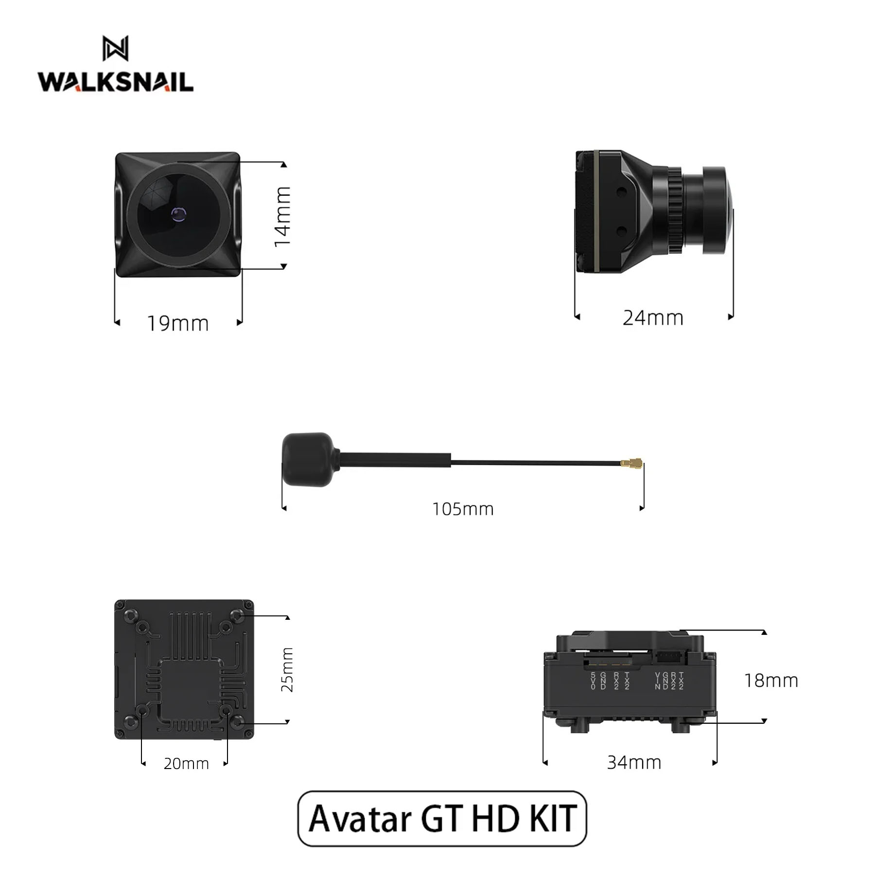 Walksnail Avatar GT HD KIT 2W  - Fpv Drone Kit avis et prix