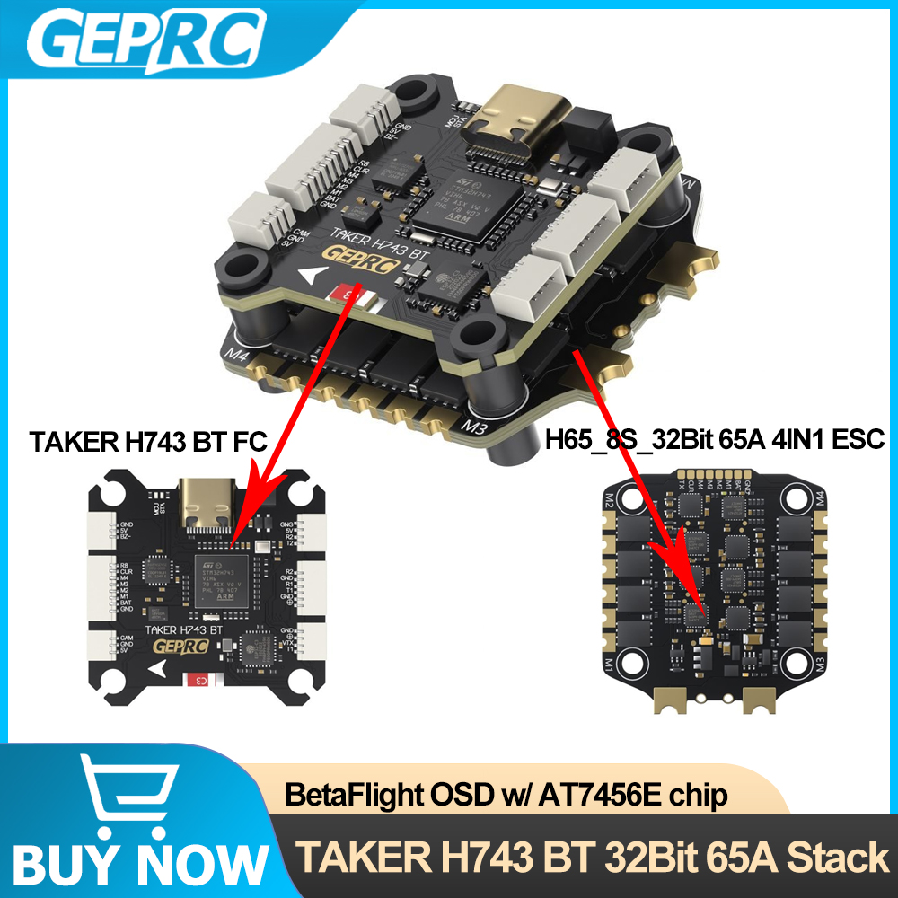 GEPRC TAKER H743 BT 32Bit 65A  - Fpv Drone Esc avis et prix
